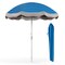 Goplus 6.5 FT Outdoor Fringe Patio Umbrella with Carrying Bag Push Button Tilt for Garden White/Navy/Green